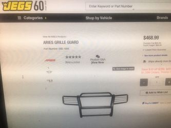 Brand new Aries Grille guard for 1999-2004 Jeep Cherokee