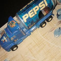 Pepsi Cola Tin Can Soda / Pop Semi Truck