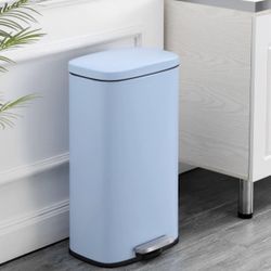 Brand New In Box Pedal Step Trash Can Blue