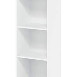 3 Tier Small Bookcase - White 