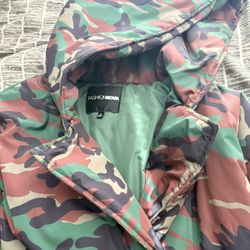 Camo Fashion Nova Puffer Coat