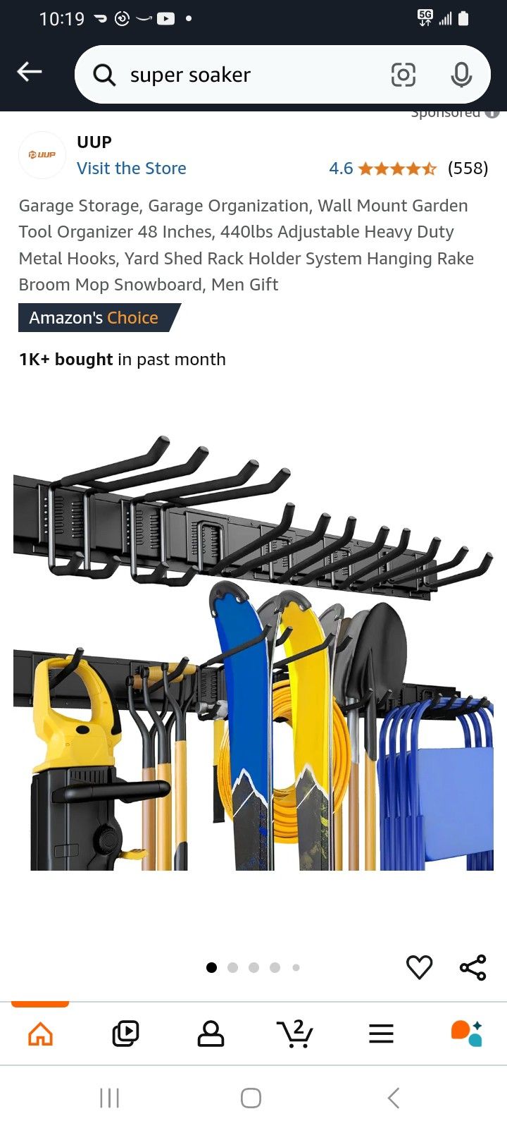 New Garage Storage Rack