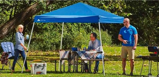 Ozark Trail 10x10 Instant Slant Leg Canopy – Blue – Carrying Bag Included.
