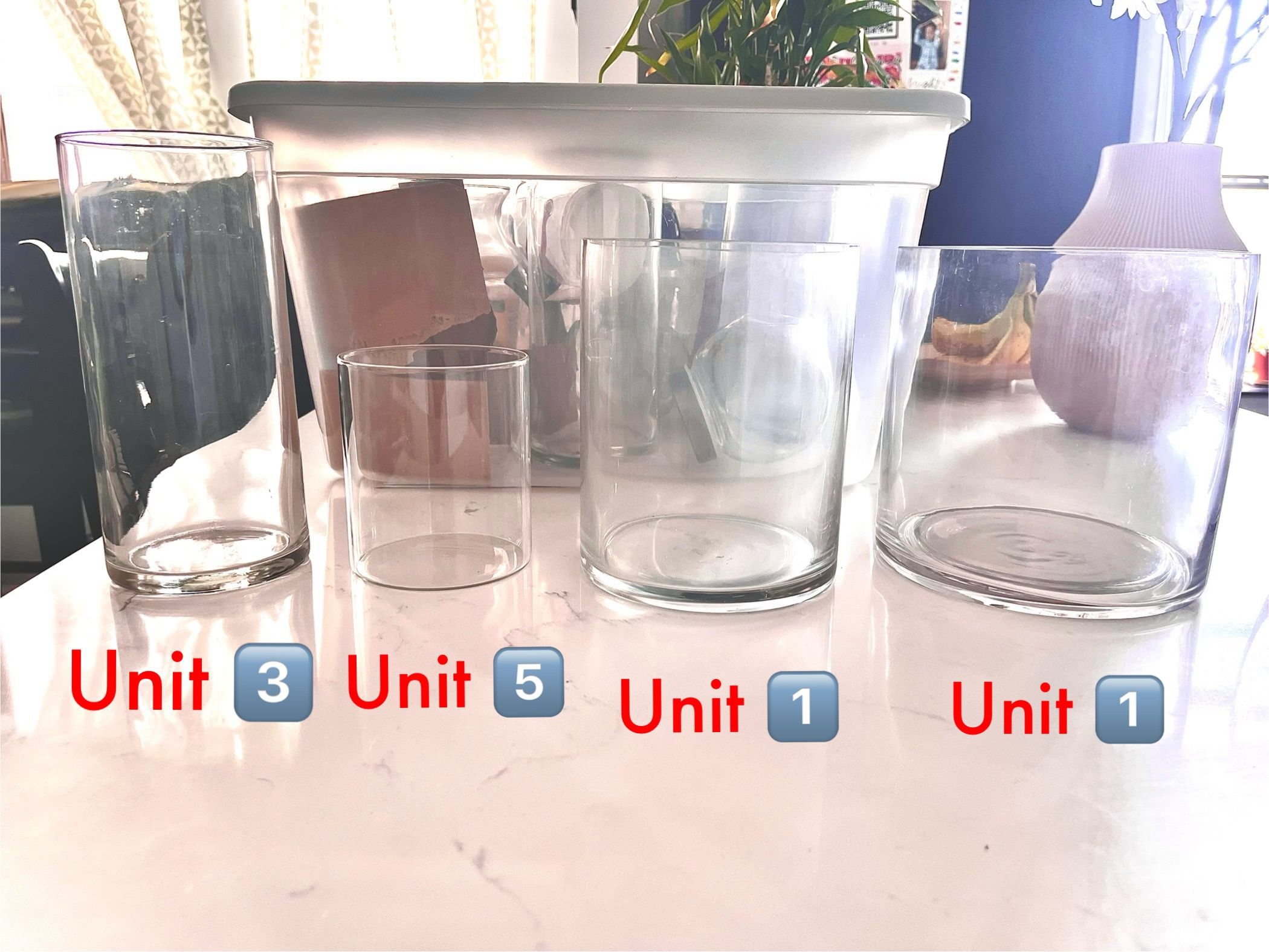 Display Glasses for Decorations