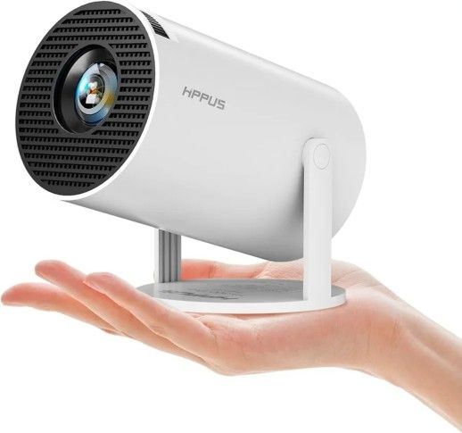 [180°Adjustable Stand] Smart Mini Portable Projector with WiFi and Bluetooth HY300PRO