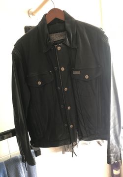 Harley Davidson black leather jacket