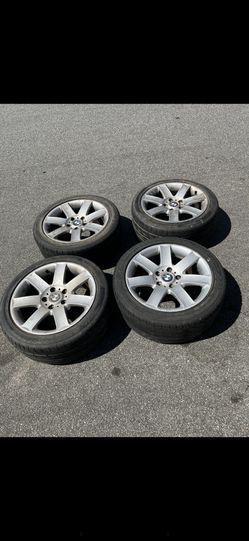 4 — 225/45r17 5x120 5x4.72 Stock Bmw Chevy Camaro S10 Wheels Rims Tires!!!!!!