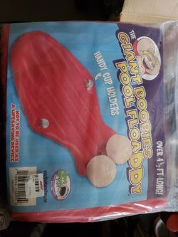 New Giant Boobie Pool Floaddy with handy cup holders