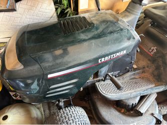 Craftsman riding mower with trailer