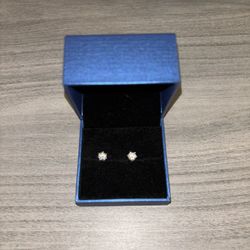 New GRA Certified 0.5ctw VS1 Moissanite 925 Sterling Silver Stud Earrings