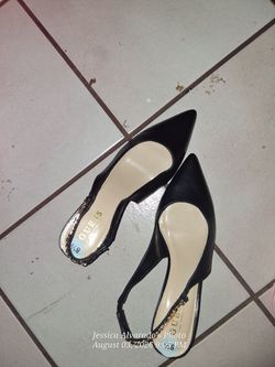 Pointed Black Kitten Heels