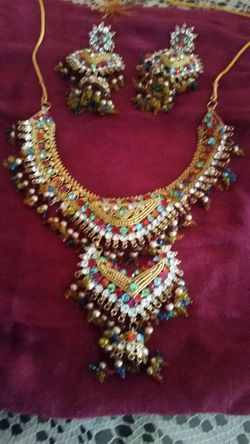 necklace with gold plate