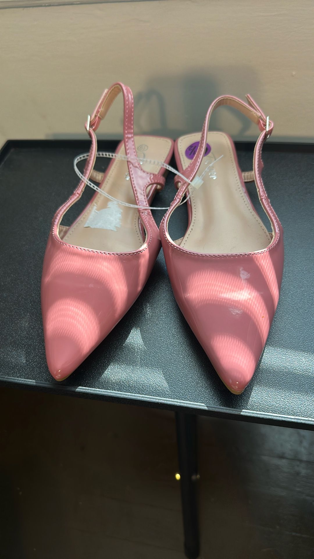 Deep Pink Pointed Toe Flat Shoes