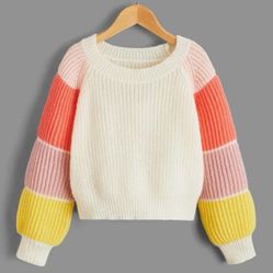 Girls XS S 4-5-6 Crop Rainbow Knit Cardigan Sweater Sweatshirt Jacket Crewcuts Zara CottonOn H&M Hanna Andersson Boden Cat Jack Gap Oshkosh