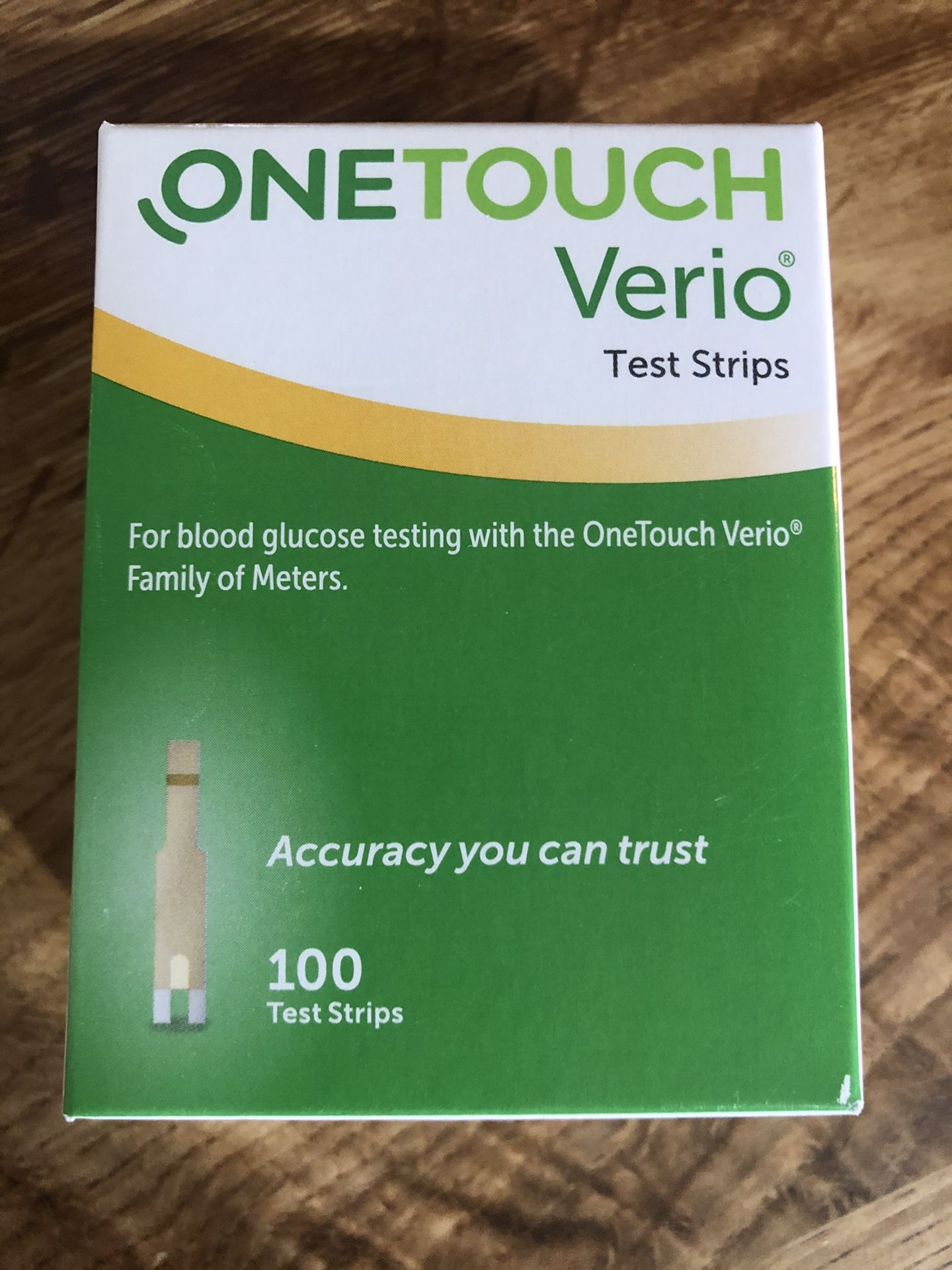 NEW One Touch Verio Test Strips 2 boxes of 100 ct sealed
