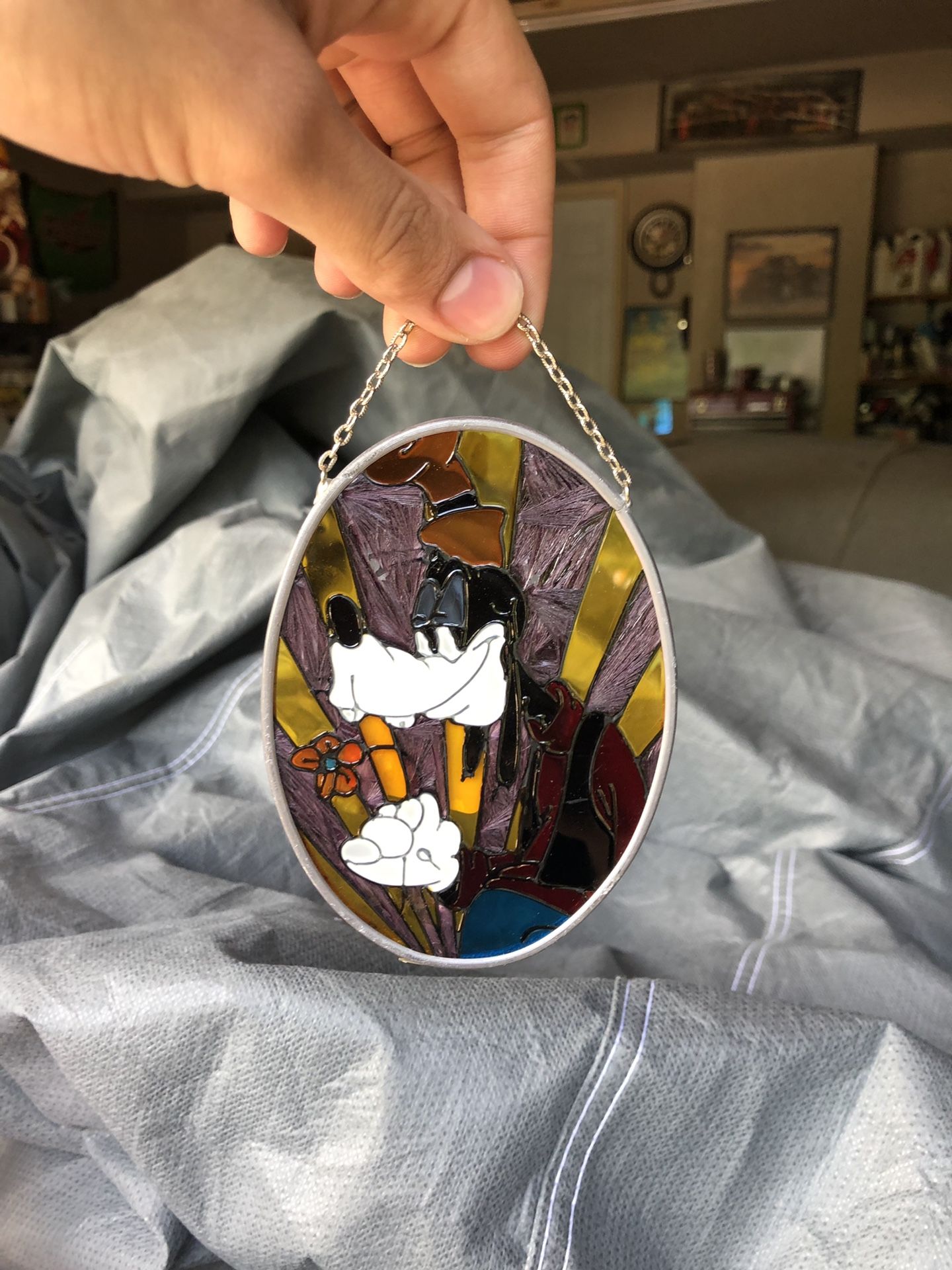 Disney goofy stained glass