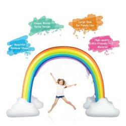 New ✅️Large Inflatable Rainbow Sprinkler