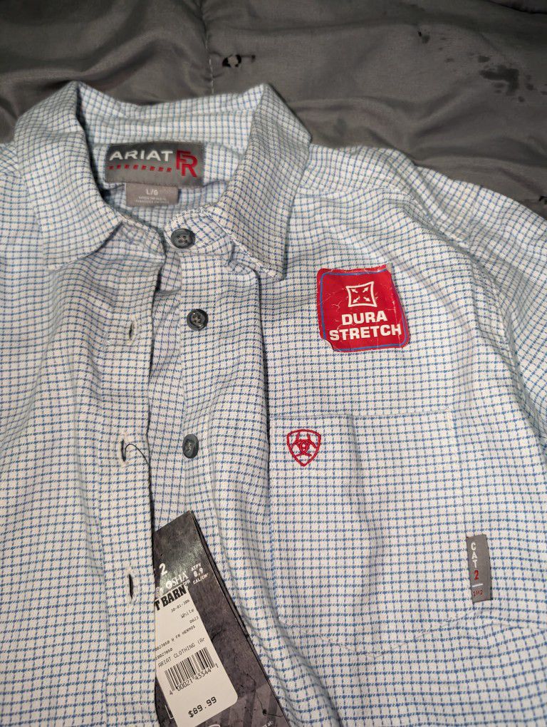 Women's Ariat FR (Flame 🔥 Resistant) Button-down Work Shirt (NWT)