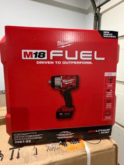 Milwaukee M18 FUEL 18V 1/2" High Torque Impact Wrench & Friction Ring Kit 296722