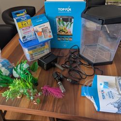 2 Gallon Fish Tank And Accessories 