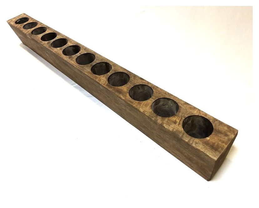 Sugarmold Wooden Candleholder-Mold Only-12 Hole-Natural