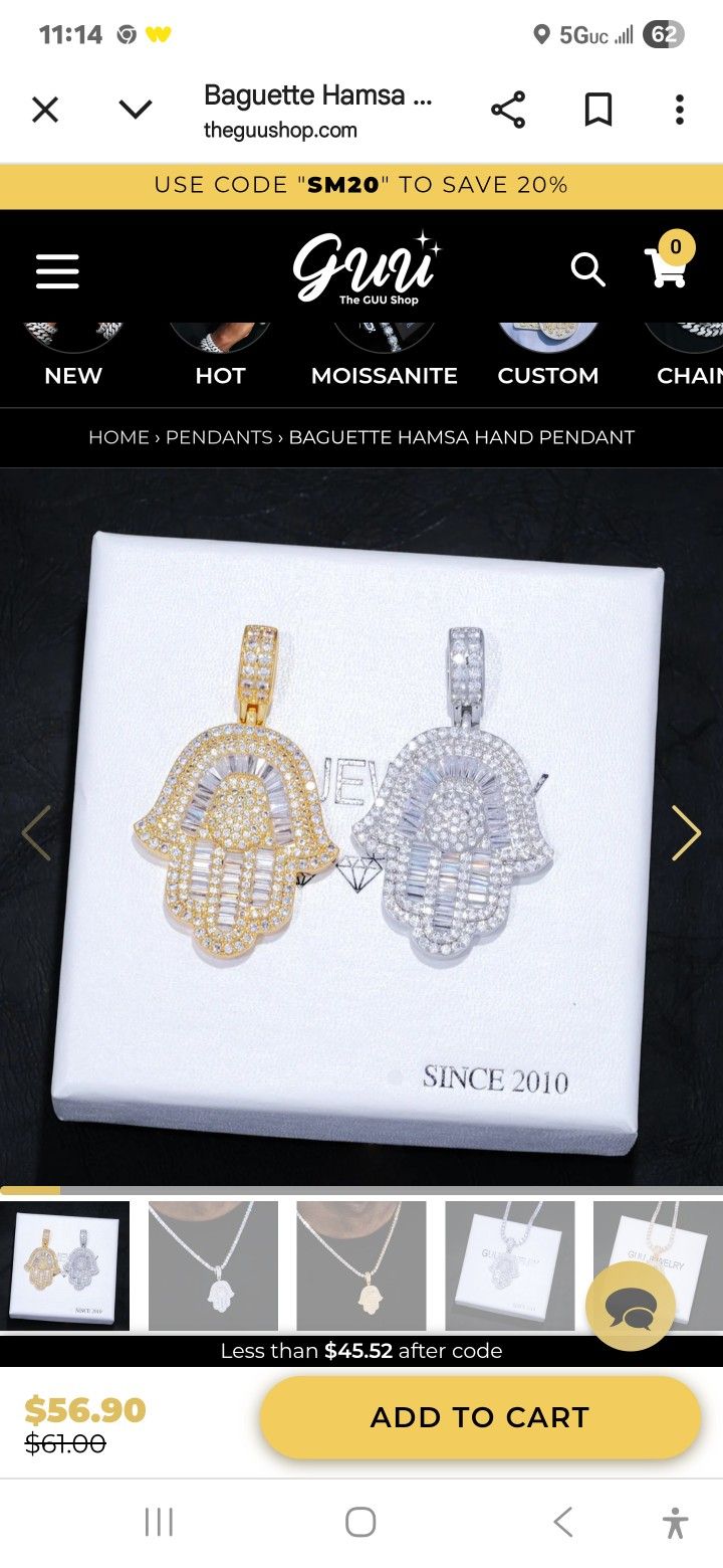 Hasma Pendant Dlamod Crystal Cz