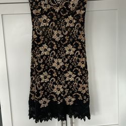 Dress With Swarovski Crystal Flowers