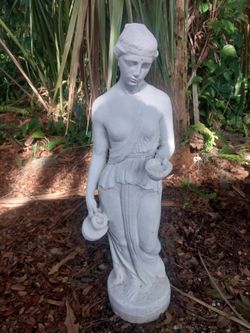 Concrete Lady Yard Decor