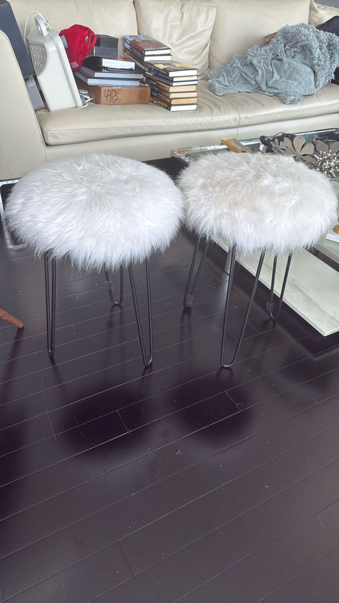 Fluffy Stool Chairs