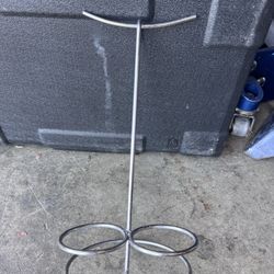 TableCraft Pretzel Tower With Ramekin Holders, 6" L x 6" W × 12" H, Stainless Steel