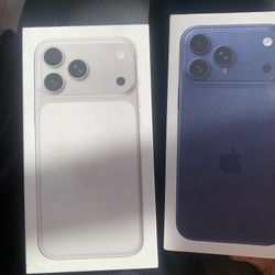 IPHONE 17 Pro Max SILVER MIDNIGHT BLUE