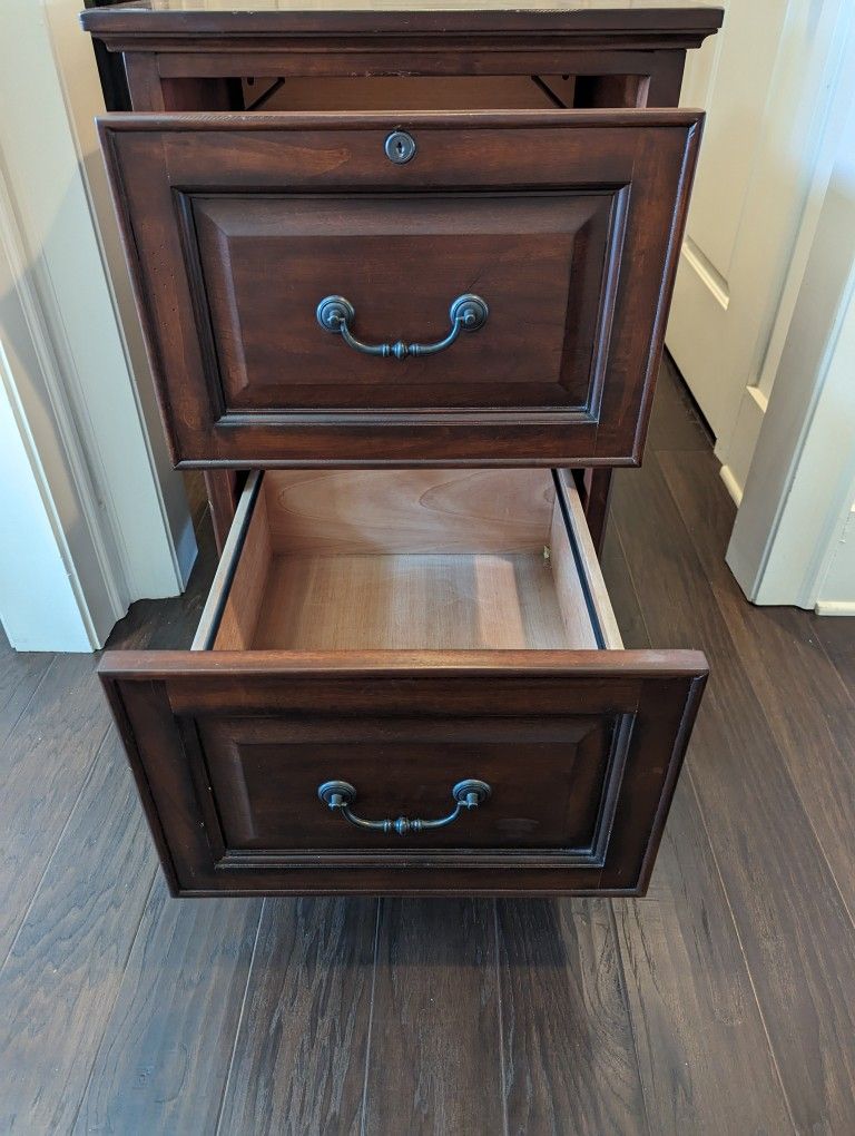 Wooden Filing Cabinet $40