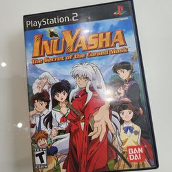 Inuyasha The Secret Of The Cursed Mask PS2 English Release 1 Of 2