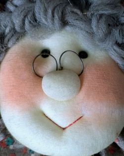 Grandma Grandmother Nanny Handmade Magnet Stuffed Plush Handmade Vintage