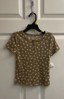 Brand New Girls Light Brown Top Size 6-6X Kids