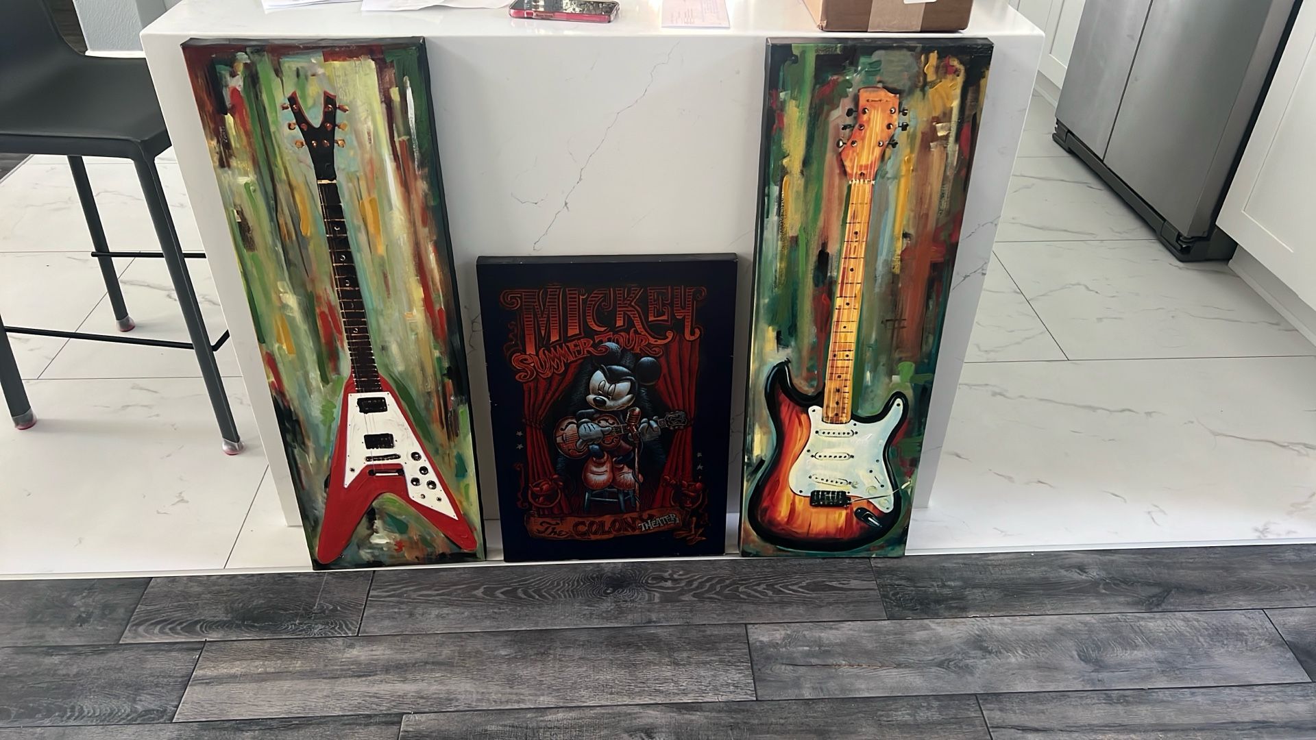 Mickey Guitar 🎸 Set Canvas Print