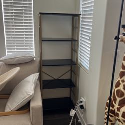 Black And Gold Trim Shelf