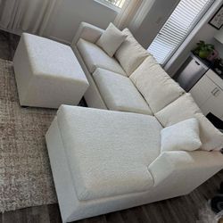 Brand New Cream Sectionals.  (Happy Costumer )