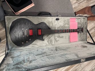 ESP Ben Burnley BB-600 Baritone Electric Guitar Transparent Black Burst