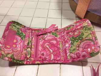 Vera Bradley wallet and makeup bag
