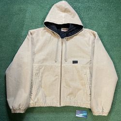 Stussy Canvas Needle Punch Work tan Jacket