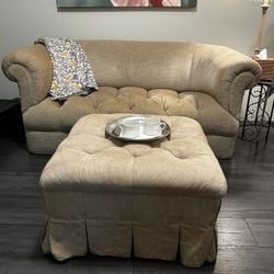 Loveseat and Ottoman 