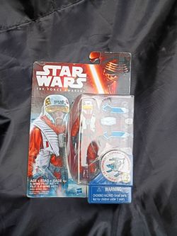 Star Wars The Force Awakens X-Wing Pilot Asty Figure