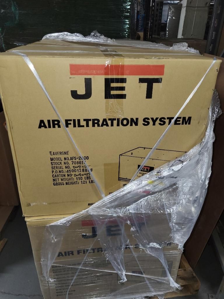 Jet Afs-2000 700Cfm Air Filtration System, 3-Speed, With Remote Control