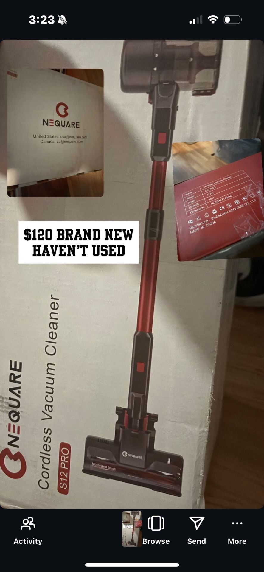 Brand New Very Good Vacuum