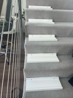 17”L x 6”D Basic Unfinished Wood Painted Shelves (Set of 5)