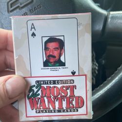 Playing cards, Saddam Hussein