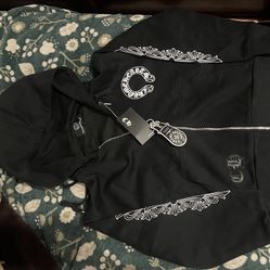 Black Hearts of Space zip up hoodie