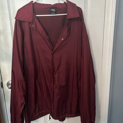 Shaka 2XL Burgundy Wind Breaker