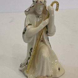 Lenox Holiday Miniature Nativity Figurine Replacement Joseph Holly Porcelain